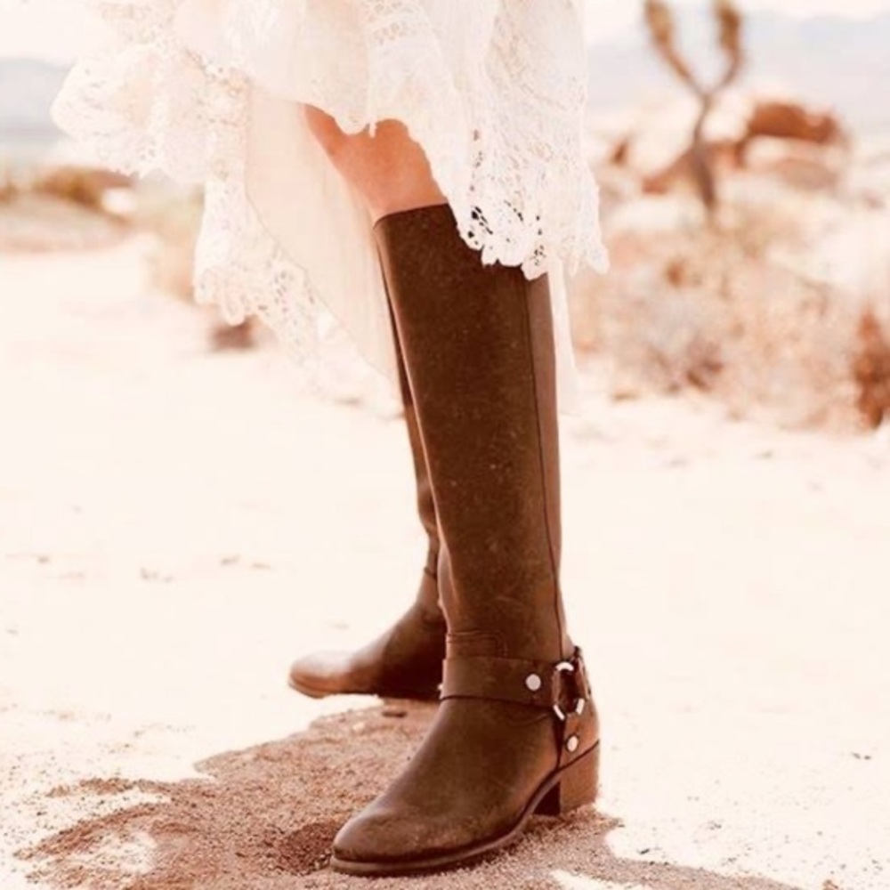 FRYE Phillip Harness Tall Cognac Boot sz 6.5